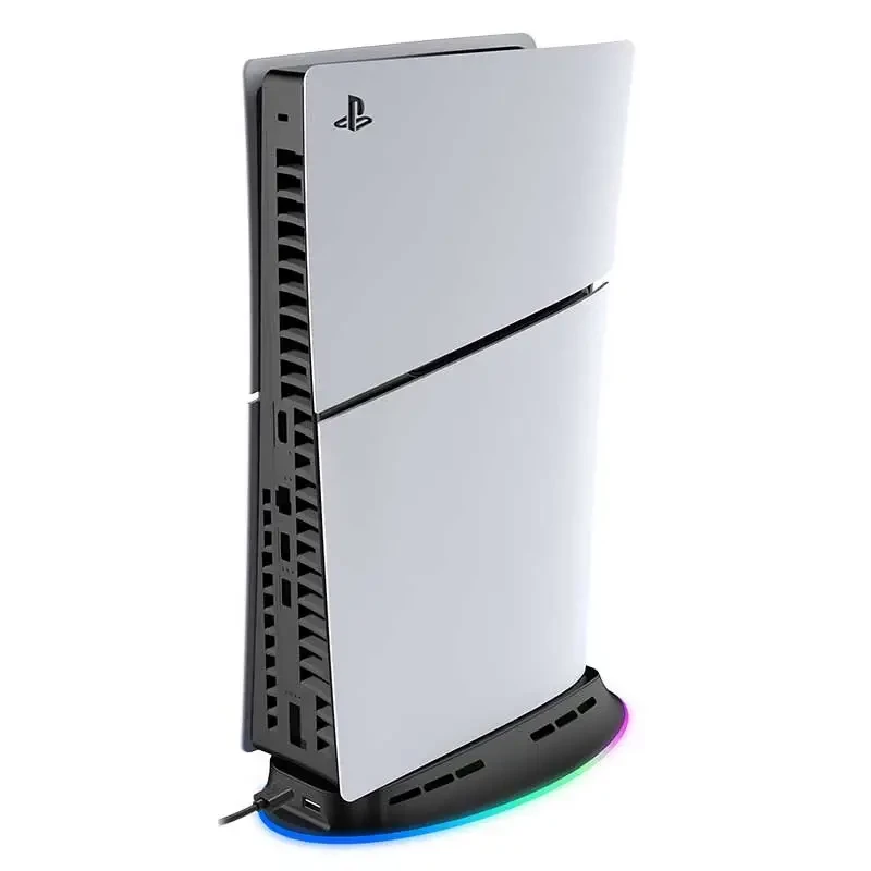 Aušinimo stovas SUBSONIC SA5656 PS5 ir PS5 Slim su LED šviesomis, kelių ventiliatorių aušinimu, USB maitinimu