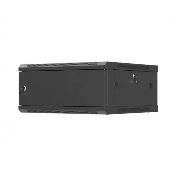 Sieninis 19 colių tinklo spintas LANBERG 4U 600×600 mm, juodas