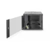 DIGITUS Professional Unique DN-19 09U-6/6-SW - tinklo spinta - skirta montuoti ant sienos - juoda, RAL 9005 - 9U - 48,3 cm (19 inch)
