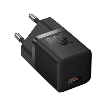 Baseus P10110902113-01 USB-C GaN5 mini 30W tinklo įkroviklis Juodas