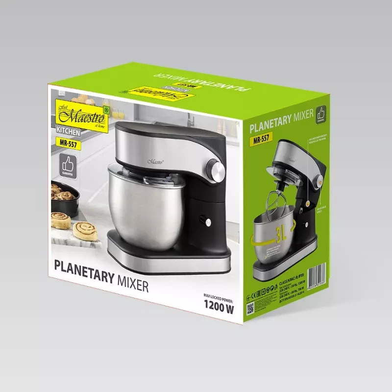 Maisto procesorius Maestro MR-557, 3 L dubuo, 1200 W variklis