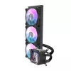 Darkflash DV360S vandens aušintuvas CPU 360mm radiatorius, RGB apšvietimas, juodas