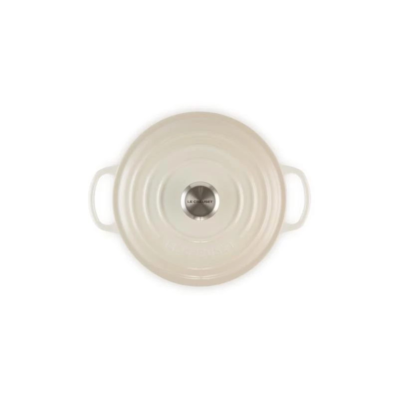 Le Creuset Signature apvalus kepimo indas baltas 20 cm
