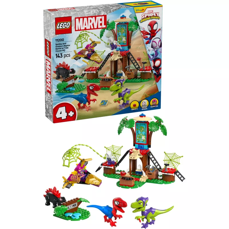 LEGO MARVEL 11200 Spidey ir Gobio Raptorių mūšis Medžio Namų Štabo rinkinys