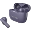 Canyon CNS-TWS10PL Ausinės ir ausinių rinkinys Tikras belaidis stereogarsas (TWS) Į ausį Skambučiai/muzika/sportas/kasdienis naudojimas USB Type-C Bluetooth Violetinė (CNS-TWS10PL)