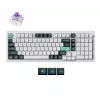 Mechaninė belaidė klaviatūra Keychron Q5 HE QMK RGB White Shell, karštai keičiama, 96% kompaktiškas išdėstymas