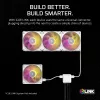 Ventiliatorius Corsair iCUE LINK RX140 MAX RGB 14 cm Baltas 2 vnt 300-1600 RPM
