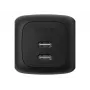 Vidinis AC greitasis įkroviklis Belkin WCH019kqBK — 2× USB‑C, juodas, OVP/OC/OT/SC apsauga