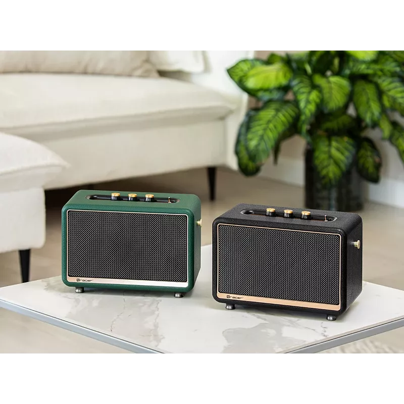 Nešiojamas stereo garsiakalbis Tracer M30 TWS BT juodas, auksinis