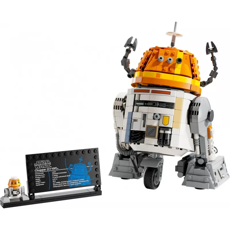 Konstruktorius LEGO Star Wars Chopper C1-10P Astromech Droid modelis 75416, 1039 dalių, amžius 10+, aukštis 220 mm