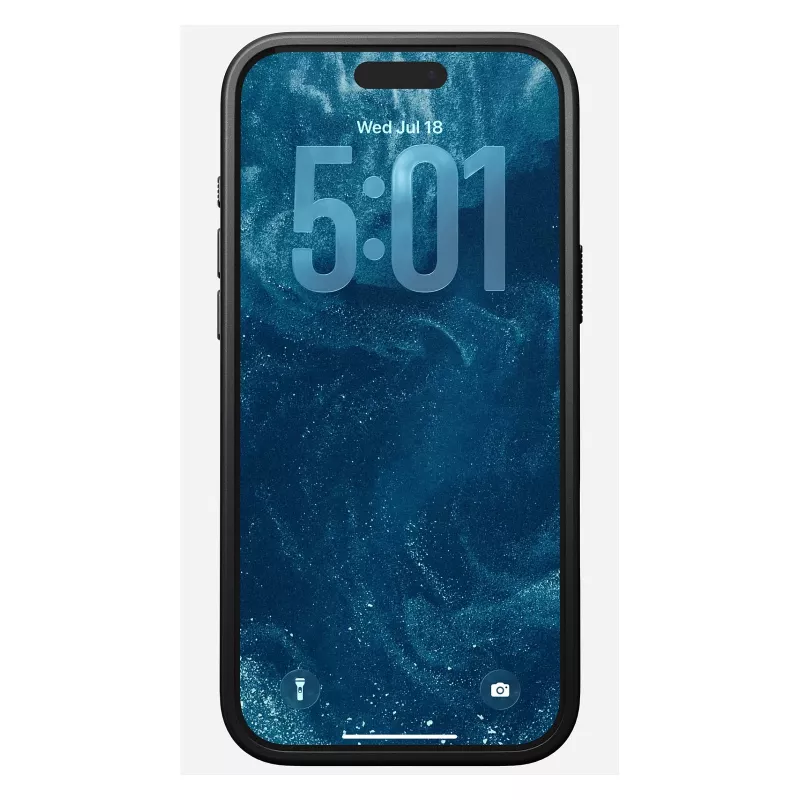Odiniu dangteliu dėklas Nomad Modern, skirtas iPhone 17 Pro Max (6,9 colio) — Burgundijos spalvos, oda+TPU+PC