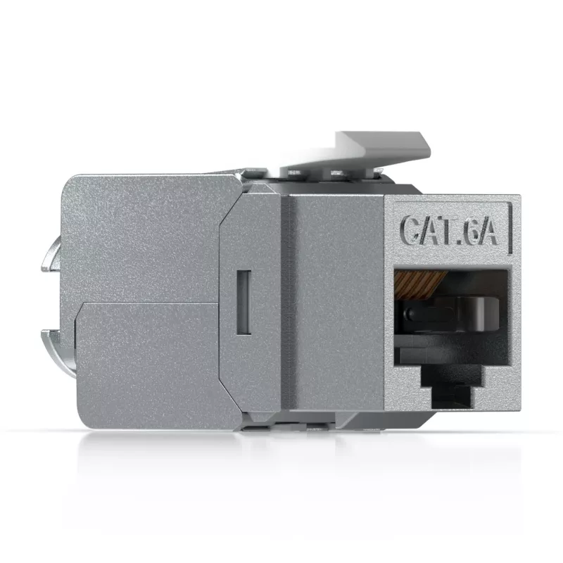 Keystone Jack Ubiquiti UACC-Keystone-Jack-C6A RJ-45 plokščias metalinis