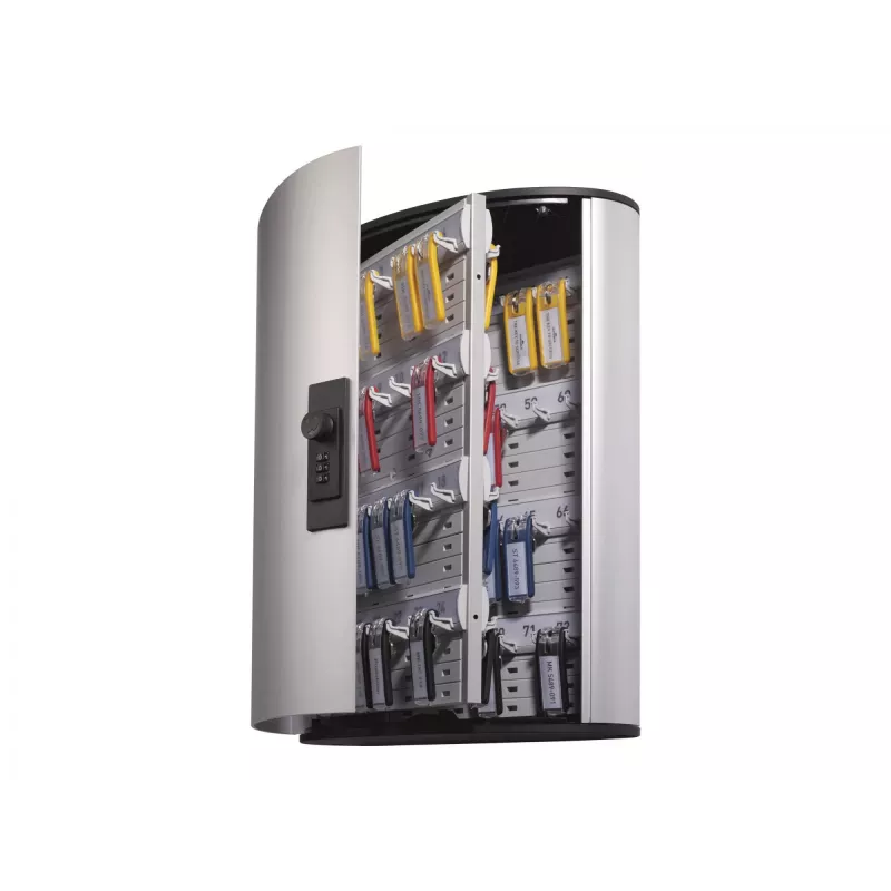 Durable KEY BOX code 72 raktų dėžė sidabrinė, 72 kabliukai