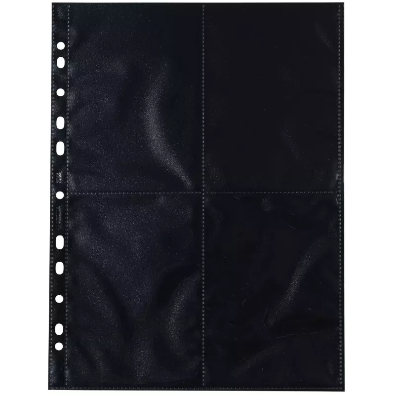 Foto kišenėlės HERMA Fotophan 10x15 cm portretinė juodos 10 vnt.