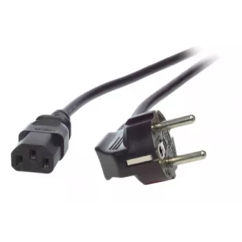 EFB-Elektronik maitinimo laidas su įžemintu kištuku 90° - C13 180° juodas 5,0 m, 3 x 1,00 mm²