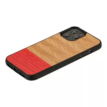 Apsauginis telefono dėklas man and wood iPhone 12 Pro Max – silkė azalija juoda