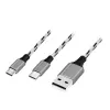 LogiLink CU0202 USB kabelis USB 2.0 1,2 m USB A USB C / Micro-USB A pilka