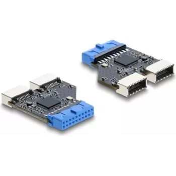 USB šakotuvas DELOCK 5 Gbps 20 kaiščių vidinis į 2× USB-A 5 Gbps