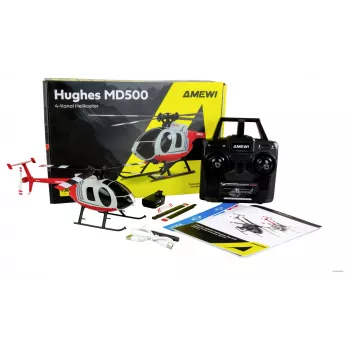 Amewi RC sraigtasparnio MD500 Li-Po baterija 350 mAh sidabrinė/raudona (25354)