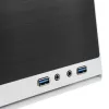 SilverStone SUGO SG13 - stalinis kompiuterio korpusas - Mini-DTX - be maitinimo šaltinio (AT / PS/2) - juoda, balta - USB / garsas (SST-SG13WB-Q)