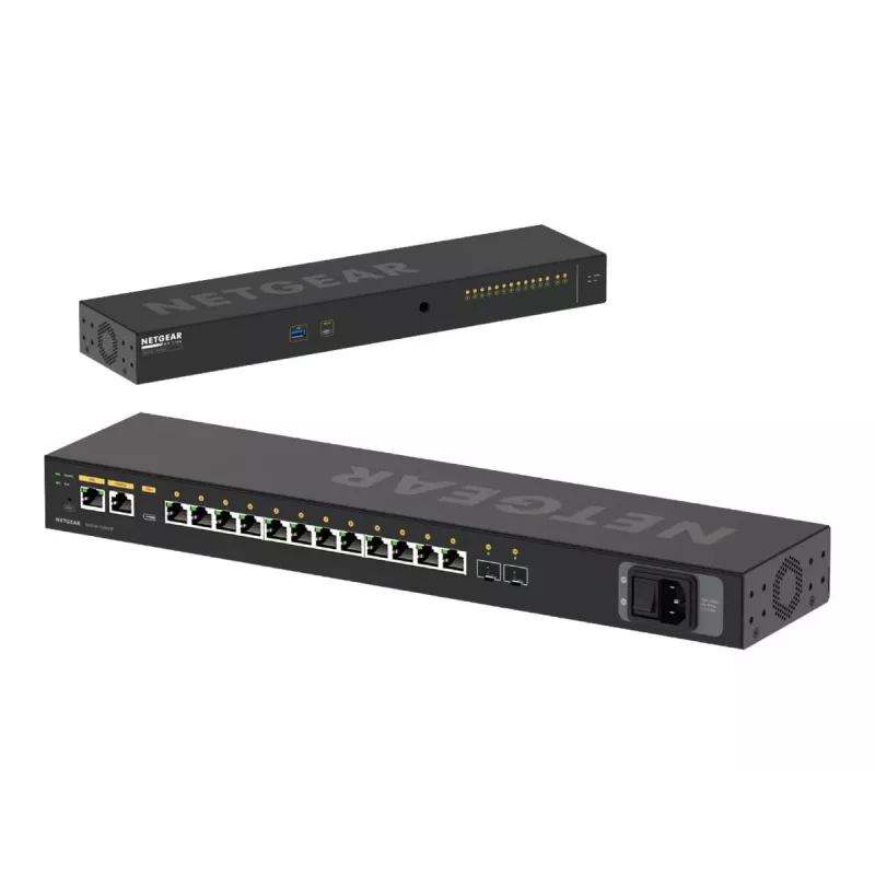 NETGEAR M4250-12M2XF valdomas L2/L3 2.5G eterneto jungiklis 1U juodas