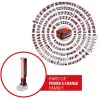 Belaidis žibintas Power X-Change TE-CL 18/1000 S Li - Solo, 18V, LED šviesa raudona, be akumuliatoriaus ir įkroviklio