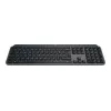 Belaidė pilno dydžio klaviatūra Logitech Master MX Keys S - Graphite, Bluetooth & 2,4 GHz (Nano), USB-C įkraunama, su foniniu apšvietimu, QWERTY US International