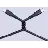 AUKEY CB-SCC241 USB-C į USB-C laidas, Power Delivery 240W 5A 20V 1m, nailoninis juodas