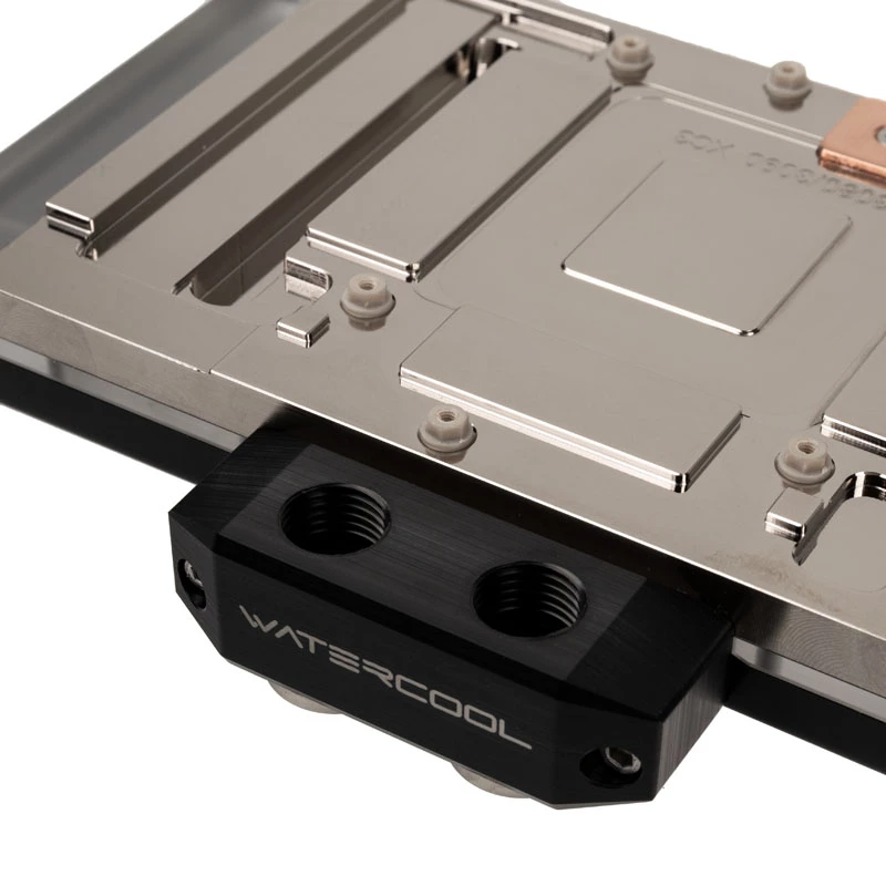 Vandens aušintuvas Watercool Heatkiller V, skirta RTX 3080/3090 EVGA XC3, ARGB – Nikelis + Acetalas, juoda