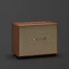 Belaidė garsiakalbė MARSHALL Woburn III Brown – daugiakambaris, Bluetooth, Wi‑Fi, analoginiai įėjimai