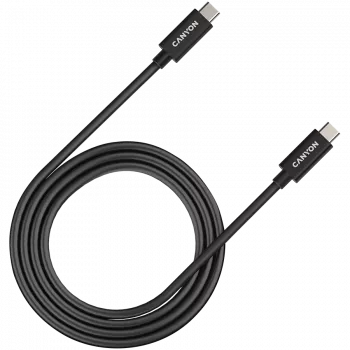 CANYON UC-44 laidas, U4-CC-5A1M-E, USB4 TYPE-C į TYPE-C 40G 1m 5A 240W su E-MARK, CE, ROHS, juodas