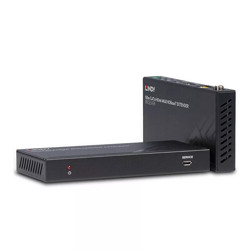 Lindy 150m Cat.6 HDMI 4K60 IR ir RS-232 HDBaseT prailgintuvas