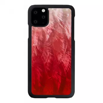 Dėklas iKins, iPhone 11 Pro Max, rožinė ežero spalva su juodu apvadu