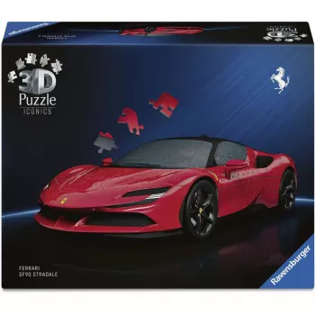 3D dėlionė Ravensburger Iconics Ferrari SF90 Stradale – kolekcinis modelis