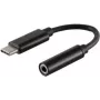Laidas mobiliajam telefonui ShiverPeaks BS14-05021 Juodas 0,13 m USB C 3,5 mm