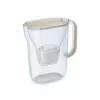 BRITA Style Essential vandens filtro ąsotis, 2,4 L talpa (1,4 L filtruoto), MAXTRA, atverčiamas dangtelis, smėlio spalvos