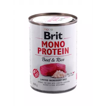 BRIT Mono Protein Beef & Rice - šlapias šunų maistas - 400 g