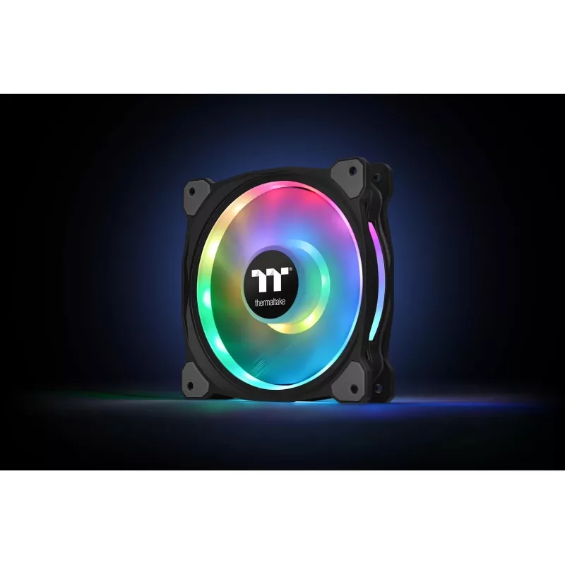 Thermaltake Riing Duo 12 RGB TT Premium Edition korpuso ventiliatorių rinkinys CL-F073-PL12SW-A, 120 mm, 3 vnt. su valdikliu, juodas