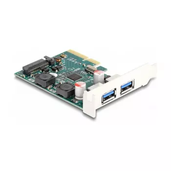 DeLOCK PCI Express x4 kortelė 2 išoriniams USB 10 Gbps Type-A lizdams, Low Profile