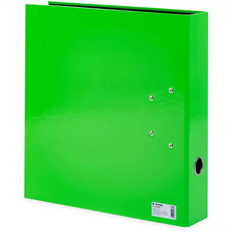 Segtuvas A4 žalias neon HERMA 20066 Apvalus žiedas 70 mm gylis