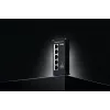 Teltonika NETWORKS TSF010 plokščiasis Ethernet jungiklis, nevaldomas Fast Ethernet (10/100), DIN bėgelis, juodas