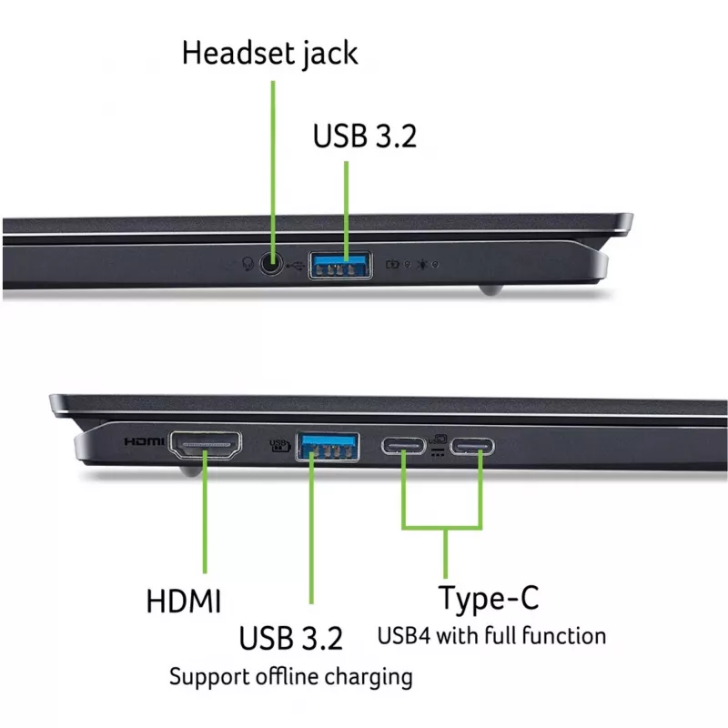 Nešiojamas kompiuteris Acer Swift SFG16-61-R6QV 16 colių AMD Ryzen AI 7 350 32GB 1TB AMD Radeon 860M Windows 11 Home