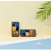 Telefono dėklas iKins Samsung Galaxy Note 20 Ultra — juodas kavinės terasos dizainas