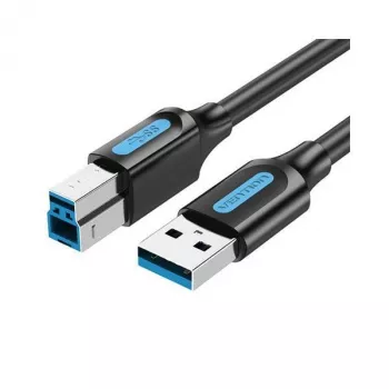 USB2.0 laidas Vyriškas į Vyrišką / 1,5 m Juodas Coqbg Vention