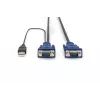 KVM laidas USB Digitus DS-19232 3 m PS/2