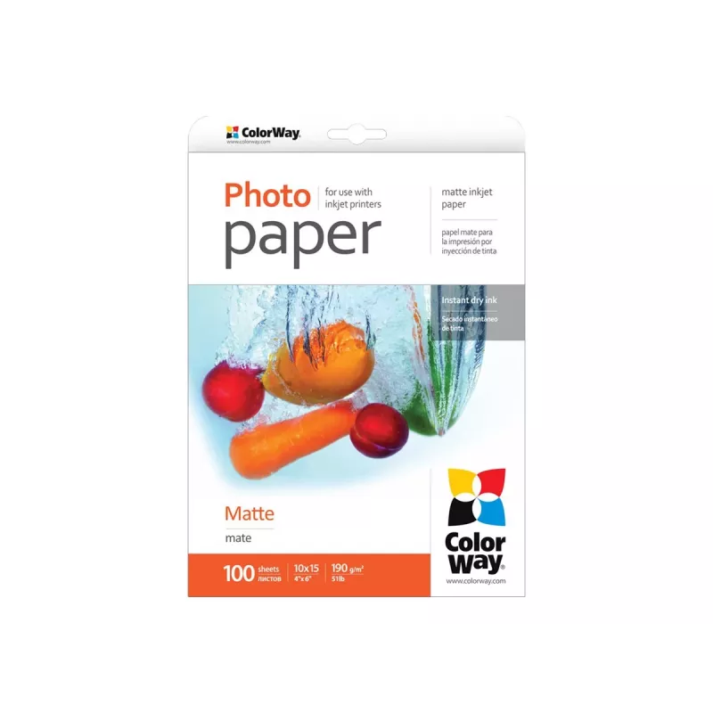 ColorWay - fotopopierius - matinis - 100 lapų