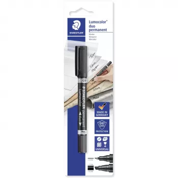 Staedtler Lumocolor permanent duo 348 B nuolatinis žymeklis juodas 1 vnt