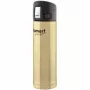 Termosas LAMART LT4009 420 ml auksinis, nerūdijančio plieno vidus, mygtuku atidaromas, Ø 6,4 cm