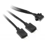 Adapteris Kolink 4‑kontaktis ventiliatoriaus į 3‑kontaktį 5V ARGB, 0,4 m