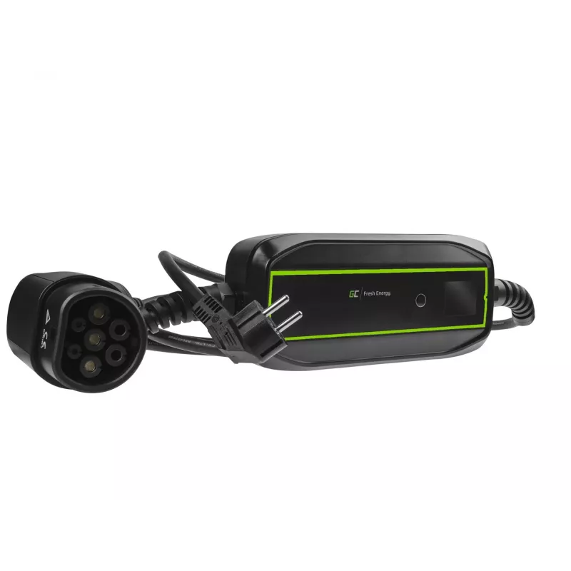 Nešiojama elektromobilio įkrovimo stotelė Green Cell EV16 Juoda